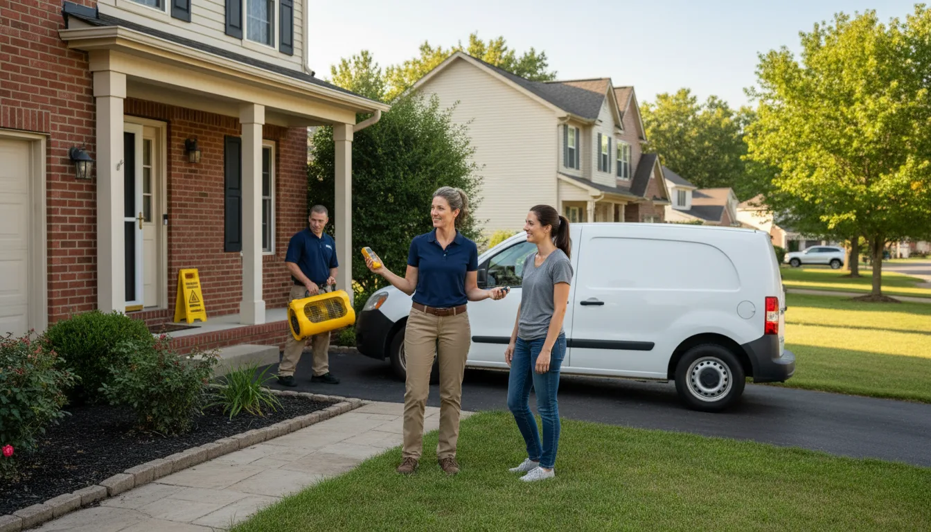 Residential water damage restoration in Scipio Center, NY